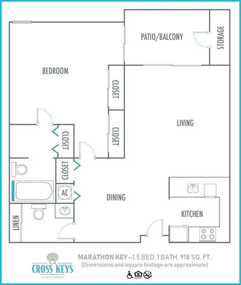 1 bedroom 1 bath C at Cross Keys, North Lauderdale